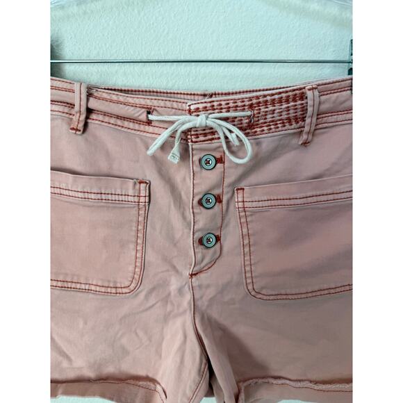 Chino by Anthropologie High Rise Pink Shorts Size 29 - Picture 4 of 8